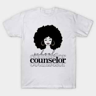 Black School Counselor- National School Counseling Week T-Shirt